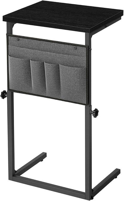 HOOBRO C Shaped End Table, 29.5’’ Adjustable Height Side Table by HOOBRO
