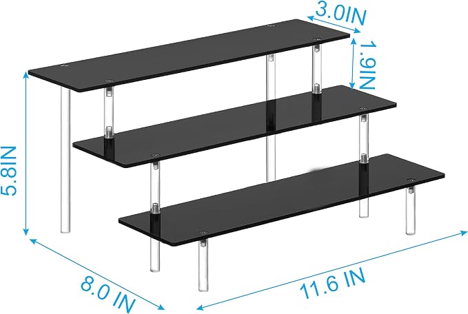 3 Tier Perfume Organizer Stand, Cologne Shelf Dessert Display - Image 6
