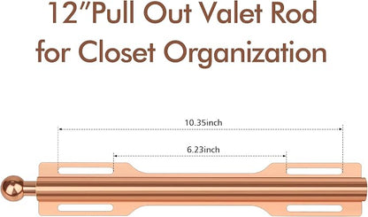 FIRJOY 12" Valet Rod for Closet Pull Out - Image 3