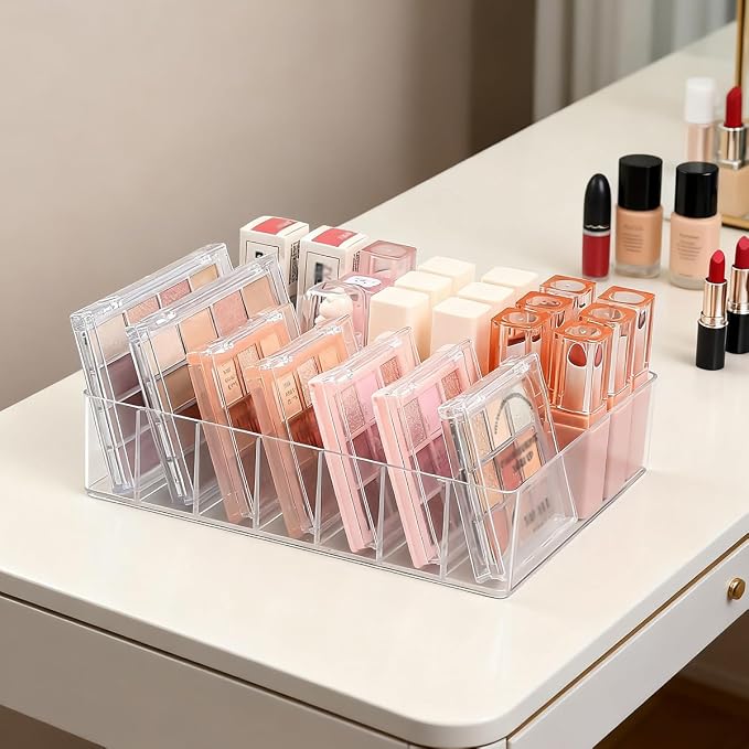 Makeup Organizer for Eyeshadow Palette and Lipstick Organizer, 7 Section - Image 7