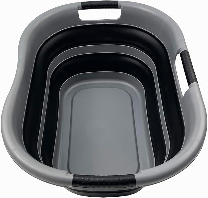 SAMMART 40L Collapsible Plastic Laundry Basket by SAMMART