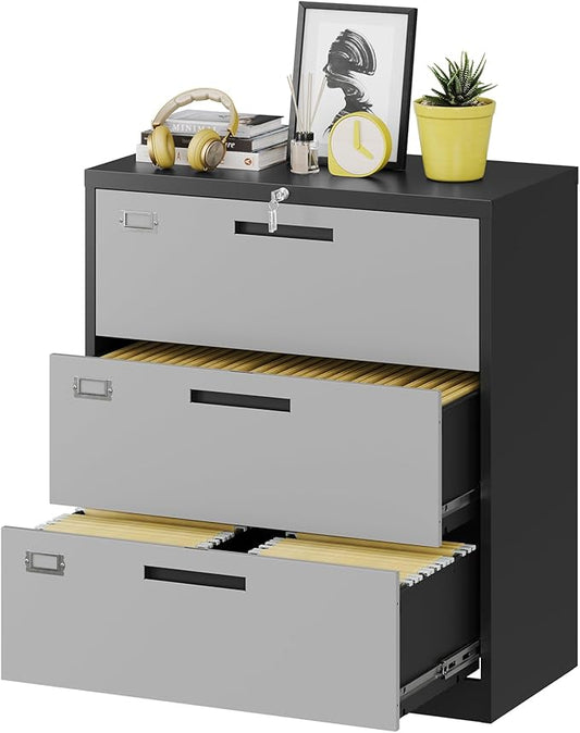3 Drawer Lateral File Cabinet by Fesbos