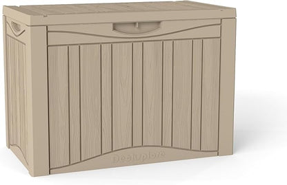 50 Gallon Lockable Resin Deck Box, Waterproof & UV-Resistant Outdoor Storage Box - Image 9