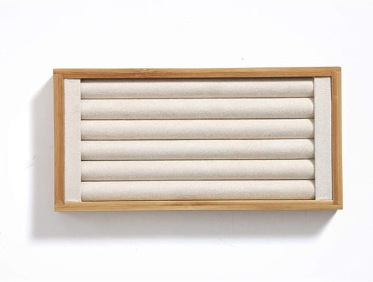 Coward Bamboo Ring Display Holder Jewelry Storage Tray Organizer Ring Stand by FocusOnJewelryDisplay15yrs