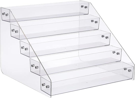 Tiered Spice Rack Acrylic, Spice Rack Shelf Seasoning Organizer by Kihor