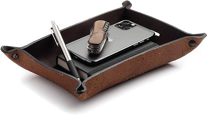 Main Street Forge Leather Valet Tray by MainStreetForge