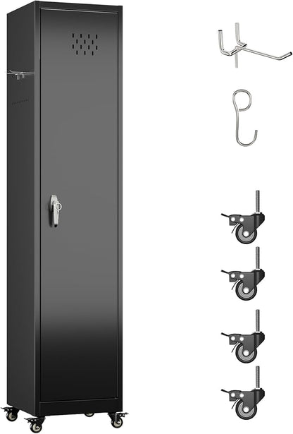 72''H Metal Broom Closet Storage Cabinet - Image 9