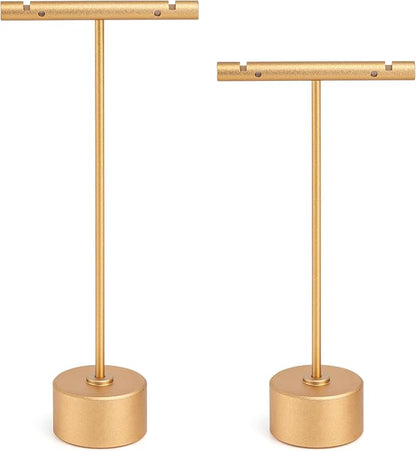 Metal Earring Stand Display Round Base Earring T Bar Display Necklace Bracelet by JimDisplay