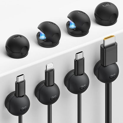 8Pack Magnetic Cord Organizer Clips by Lamicall