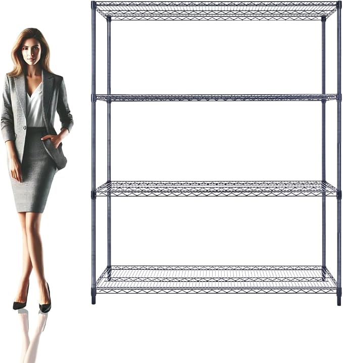 NSF Commercial 4-Tier Wire Shelving by UtilityBasics