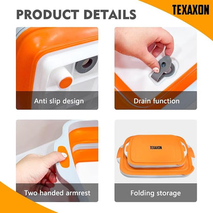 8L/16L BBQ Prep Tub with Cutting Board, Lid & Complimentary Mitts/Gloves – - Image 6