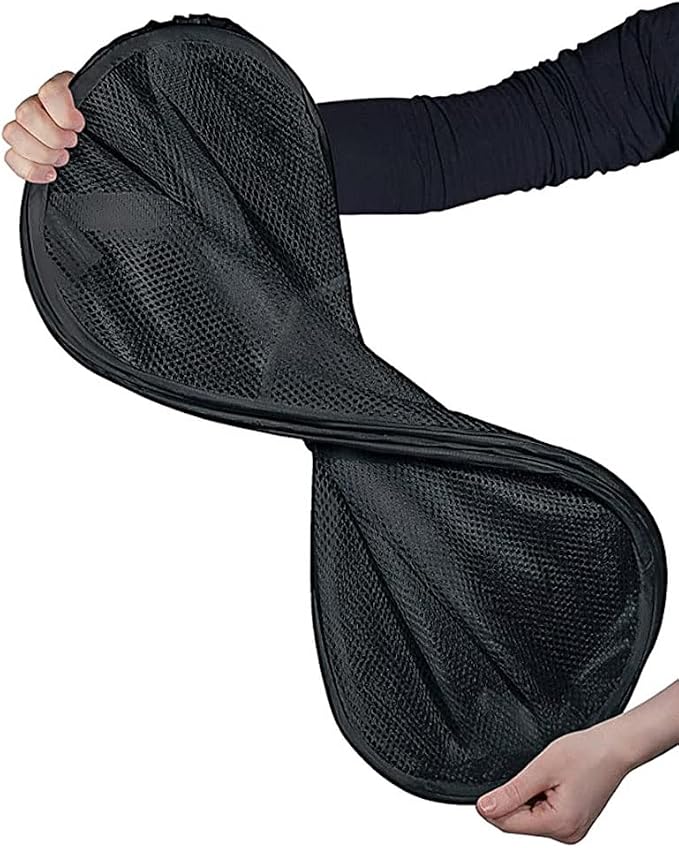 2 Pack Foldable Mesh Popup Laundry Hamper, Laundry Basket Easy to Open and Fold - Image 4