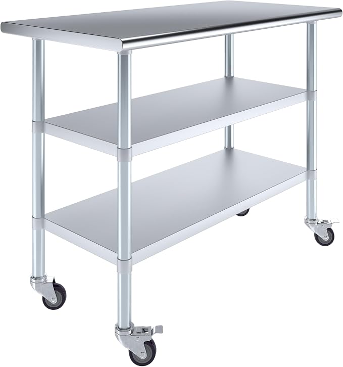 AmGood Stainless Steel Work Table by AmGood