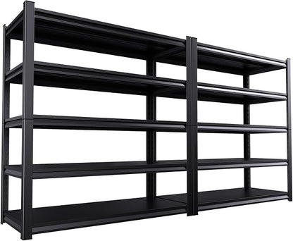 2 Pack Garage Shelving Heavy Duty Storage Shelves 3000LBS Adjustable Garage by AOJUFEO