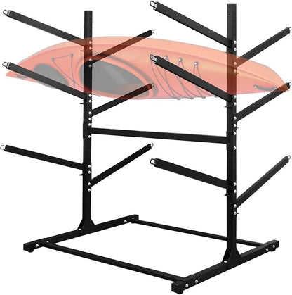 Adjustable Kayak Storage Rack, Freestanding Sup Storage Stand, Weatherproof by TPHUC