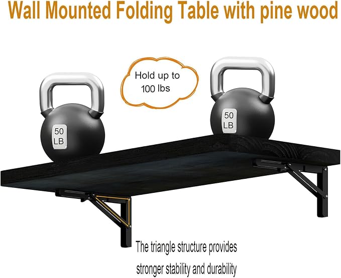 IAE Wall Mounted Folding Table - Image 6