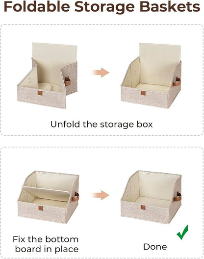 StorageWorks Closet Storage Bins, Trapezoid Organizer Box - Image 5