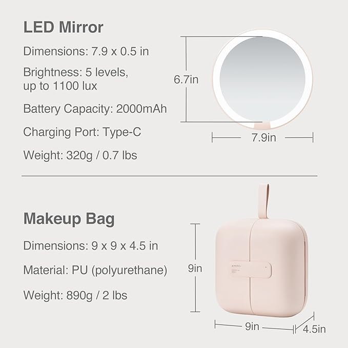 AMIRO M2 Cude Travel Makeup Bag - Image 6