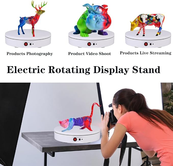 JAYEGT Motorized Rotating Display Stand，180Lbs Load，360 Degree Electric - Image 2