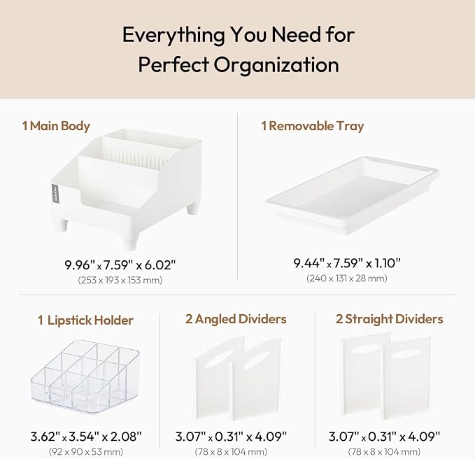 carrotez Make up Vanity Organizer Countertop Skincare Cosmetic, Accessories - Image 4