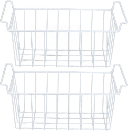 2PCS Freezer Organizer Bins, Steel Wire Freezer Basket - Image 9