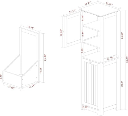Tilt Out Laundry Hamper Cabinet, Hamper Cabinet Shelf - Image 2
