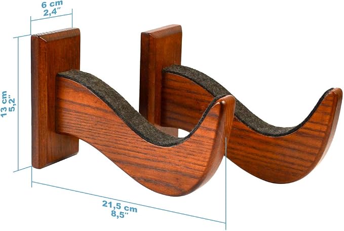 TESLYAR Surfboard Wall Mount – Wooden Surfboard Rack - Image 2