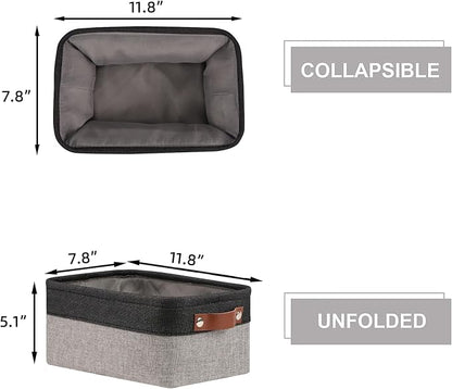 HNZIGE Small Storage Baskets Fabric BinsBaskets - Image 5