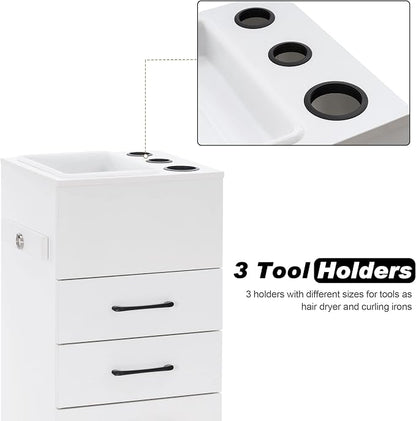 BarberPub Salon Storage Cabinet Beauty Locker Hair Dryer Holder Stylist Spa - Image 5
