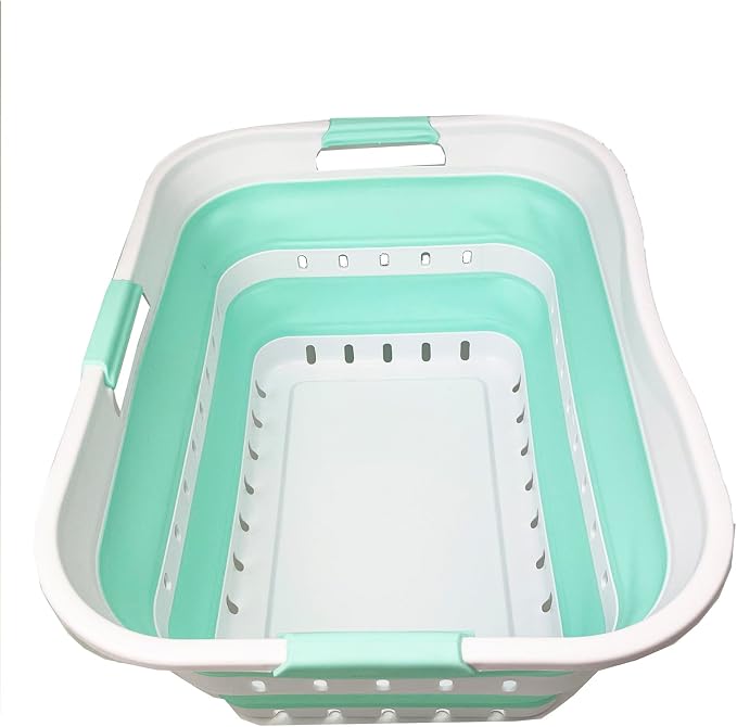SAMMART 42L Collapsible Plastic Laundry Basket - Image 2