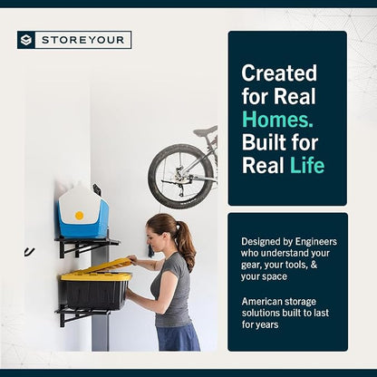 StoreYourBoard Heavy Duty Garage Shelf Wall Mount 1ft x 2ft – Wall-Mounted - Image 7