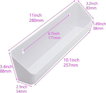Aiwaiufu 11“ Kitchen Sink Front Trays Tip Out Tray Set 11 Inch Polymer Plastic - Image 5