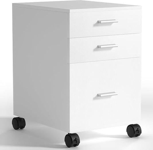 3 Drawer Mobile File Cabinet on Wheels, Classroom Organization, Printer Stand by Unknown