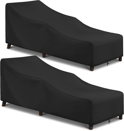 Arcedo Patio Lounge Chair Cover 2 Pack, Waterproof Outdoor Chaise Lounge Covers by ARCEDO