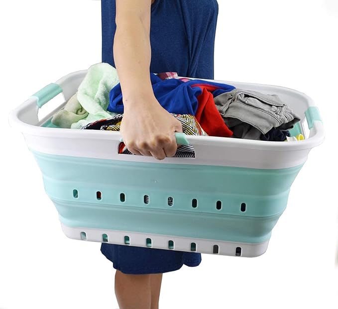SAMMART 42L Collapsible Plastic Laundry Basket - Image 6