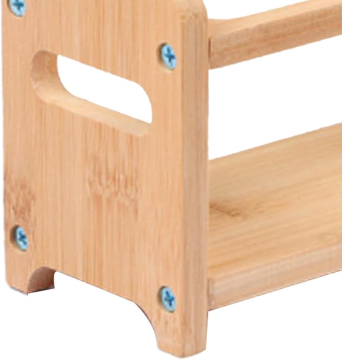4 Holes Oil Bottle Rack, Wood Multifunctional Storage Rack, Anti Slip Seasoning - Image 6