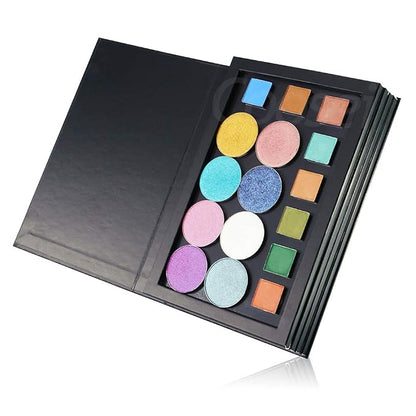 Coosei 3 Layers Book Shape Empty Magnetic Eyeshadow Palette Magnetic makeup - Image 6