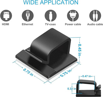 Large Adhesive Cable Clips, Upgraded Wire Clips - Image 5