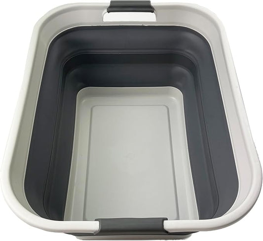 SAMMART 42L Collapsible Plastic Laundry Basket by SAMMART
