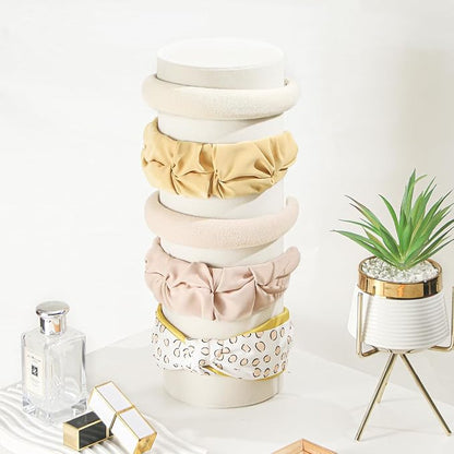 Vertical Headband Holder Organizer, Soft Velvet Tower Hairband Stand Display - Image 2