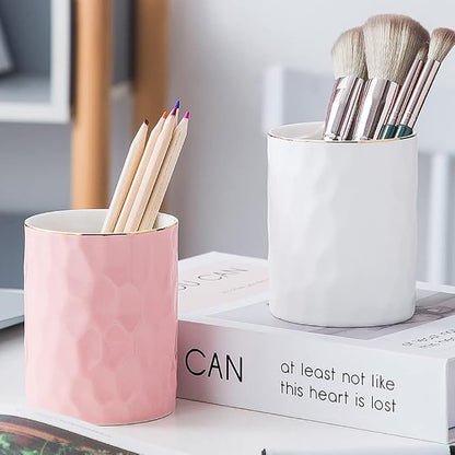 Ceramic Pen Holder Stand Cup Pencil Holder Organizer Makeup Brush Holders - Image 5