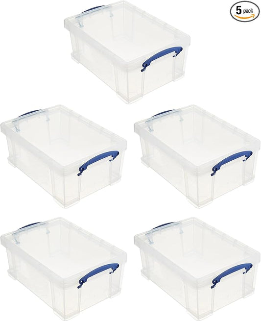 Really Useful Box Stackable 9 Liter Plastic Storage Container Bin by ReallyUsefulBox