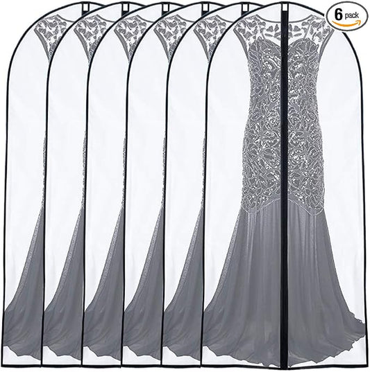 Garment Bags for Hanging Clothes 24'' x 60'' Coat Covers for Closet Foldable by UOUEHRA