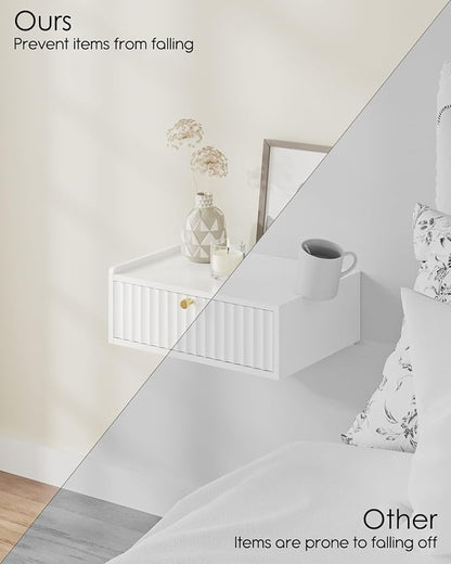 Floating Nightstand, Wall Mounted Night Stand - Image 4