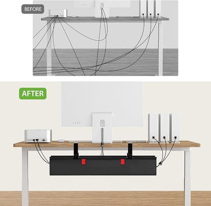 KEEGH No Drill Under Desk Cable Management Tray - Image 7