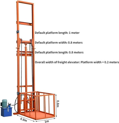 1Ton/2200Lbs Load Capacity Electric Lift Platform Table, 16FT Lifting Height - Image 2