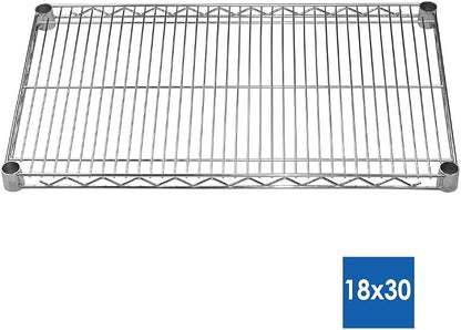 Shelving Inc. 18" d x 30" w x 64" h Chrome Wire Shelving - Image 2
