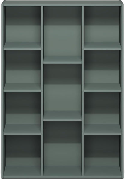 Furinno LUDER Book Shelf, 11-Cube Bookshelf, Reversible Bookcase, 9.4" x 29.1" - Image 6