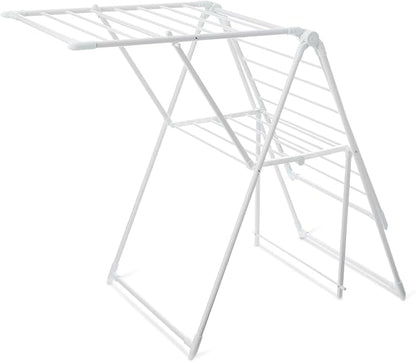 Amazon Basics Foldable 2-Wing Metal Clothes Drying Rack, 61x23.6x39.3 inches by AmazonBasics