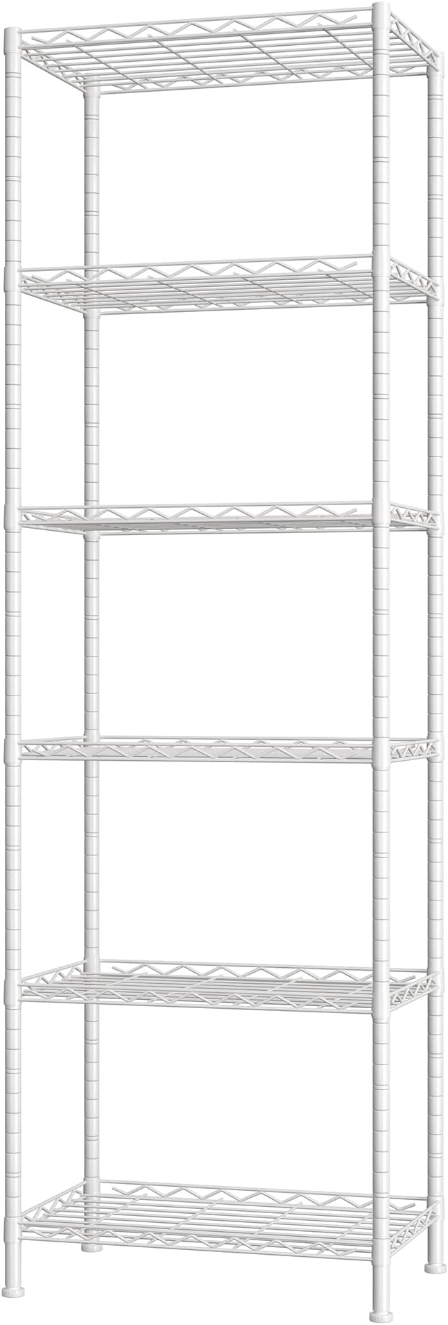 HOMEFORT 6-Shelving Unit, Adjustable Wire Shelving, Metal Wire Shelf Rack - Image 8